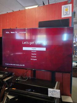 75 inch TCL 4k smart roku tv