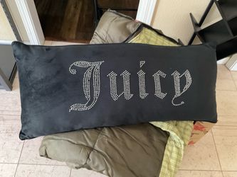 Decorative “Juicy” Rhinestone Accent Pillow