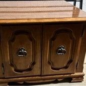Vintage 2 Door Wooden Cabinet 
