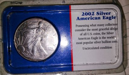 1 Oz Silver 2002 American Eagle