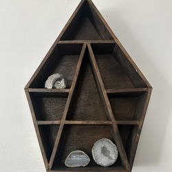 Small Wooden  Shelf For Wall Earthbound 