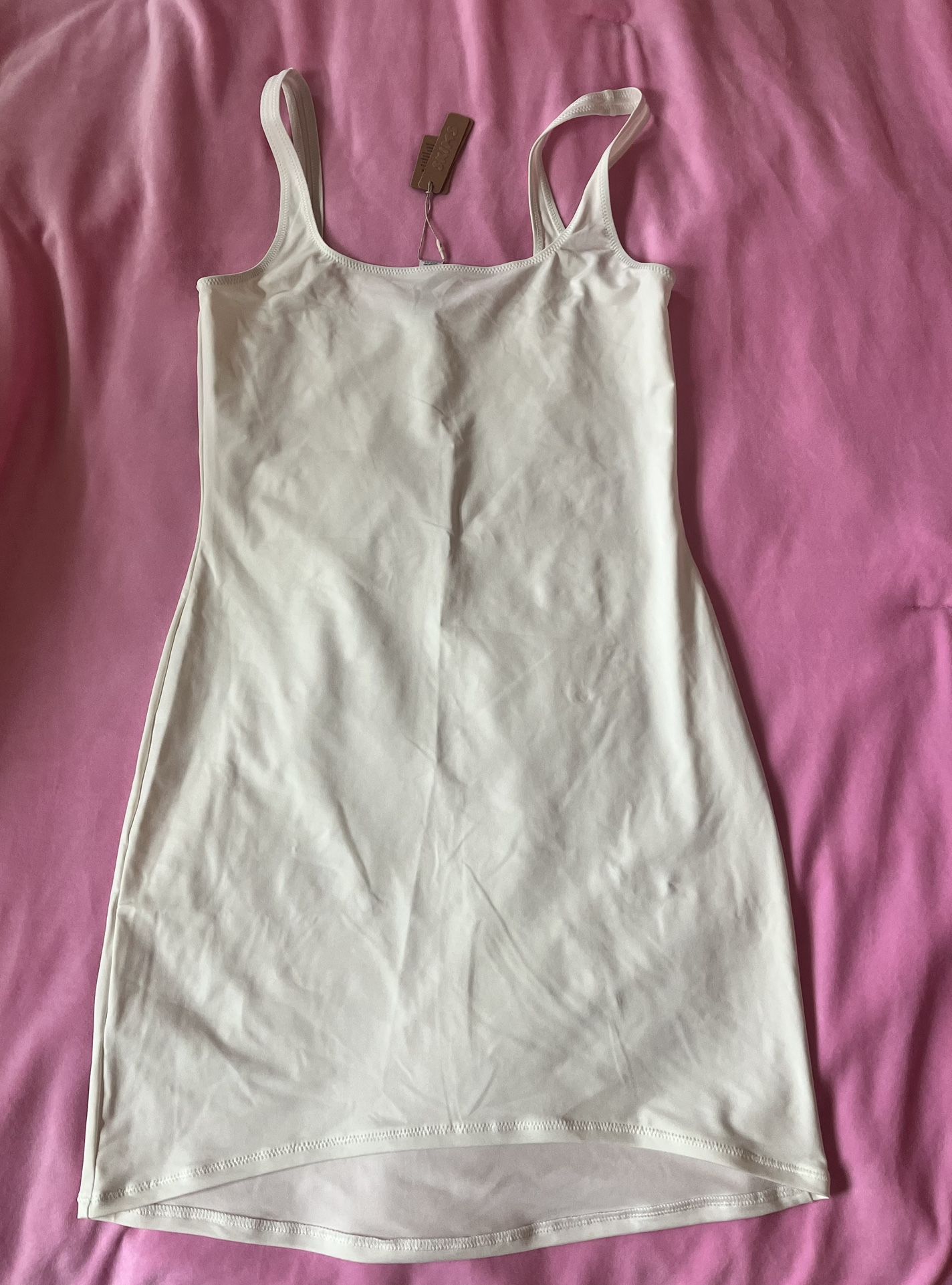 Skims White Mini Dress