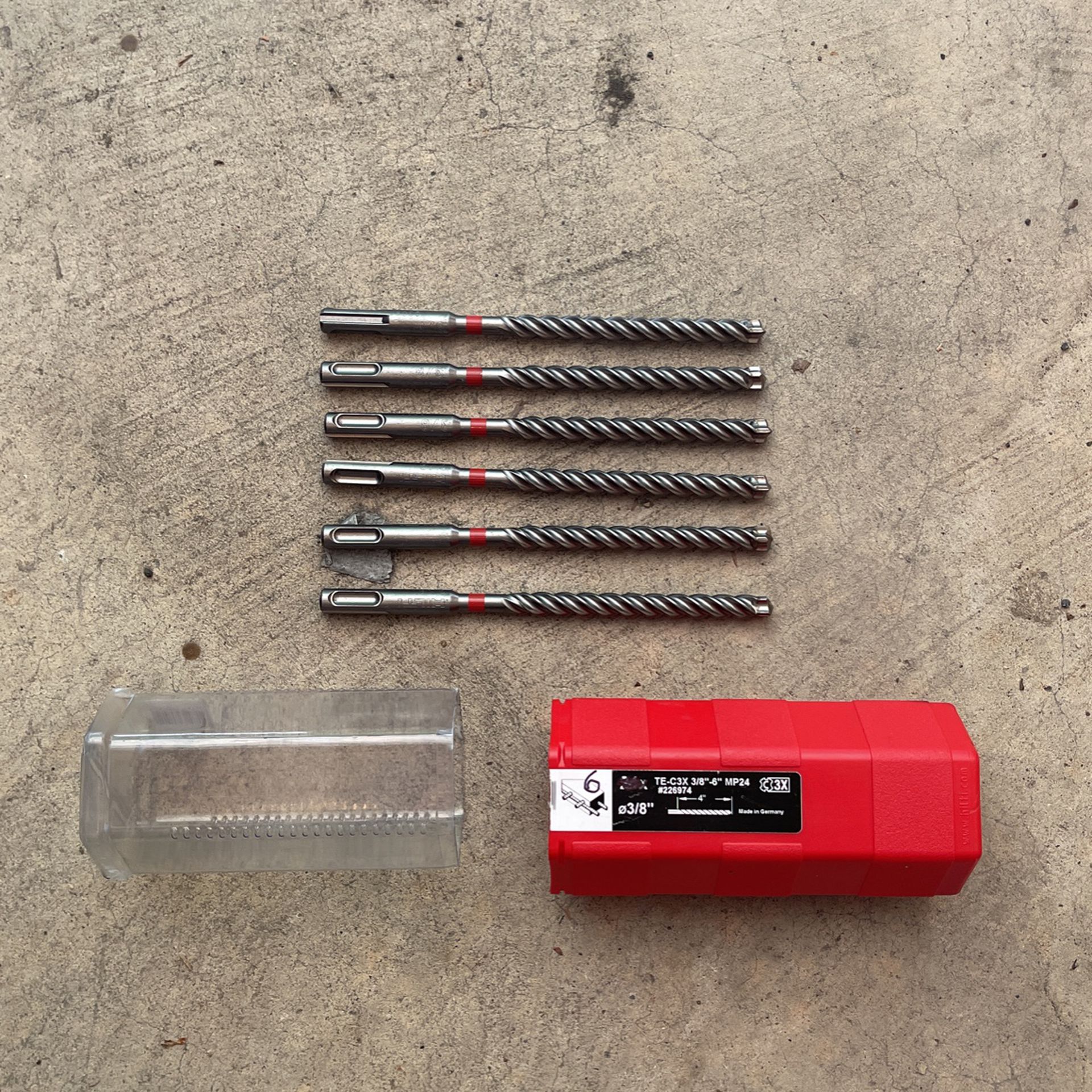 HILTI 3/8 x 6in SDS hammer drill bits 