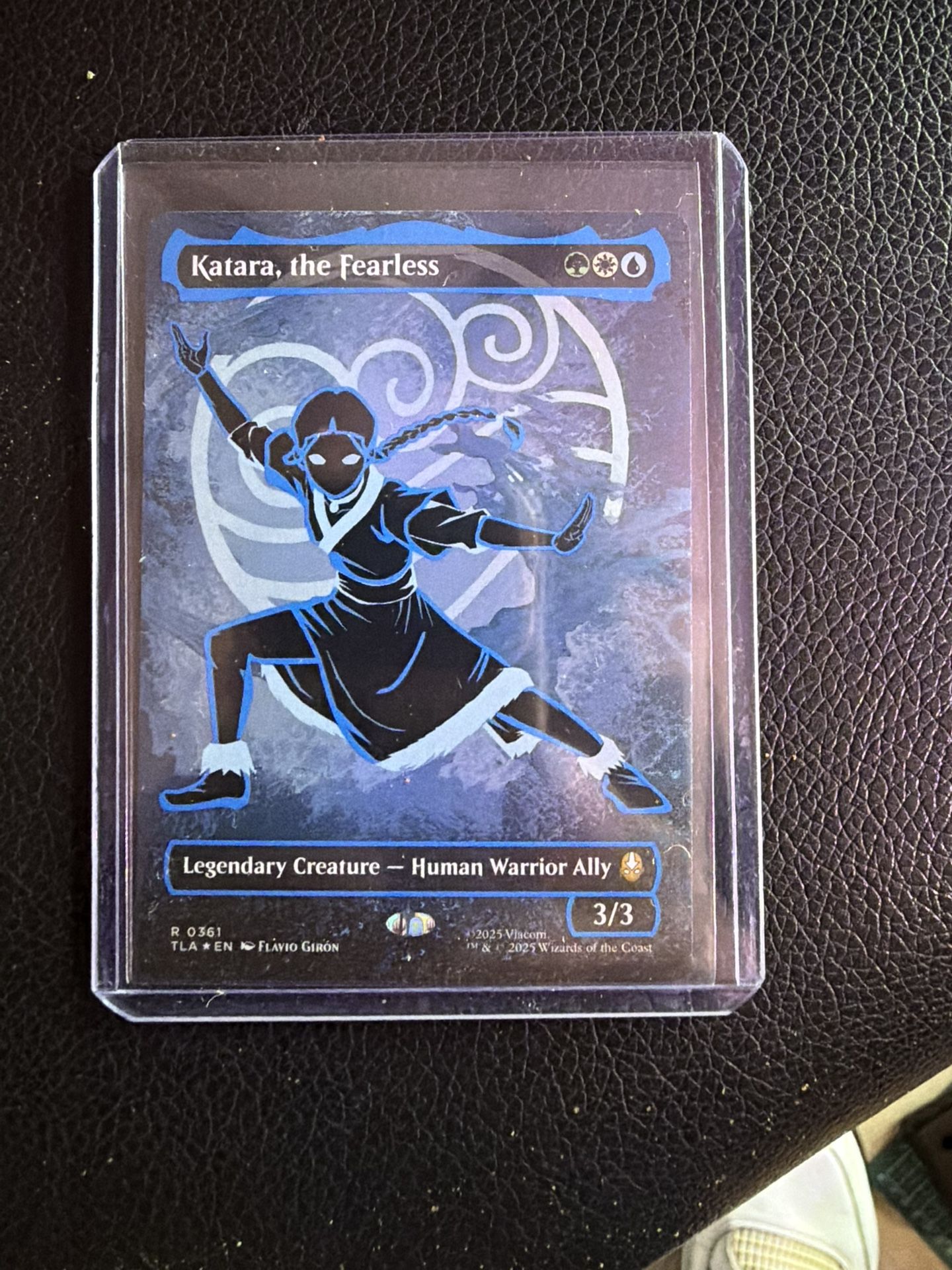 Katara, The Fearless Neon Magic The Gathering Trading Card 