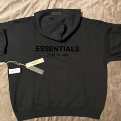 NEW Fear of God Essentials Black Hoodie Size (XXS, XS, S, M, L, XL) 100% Authentic✅