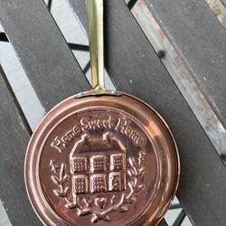 Copper Pan Decor. Vintage. Unused 