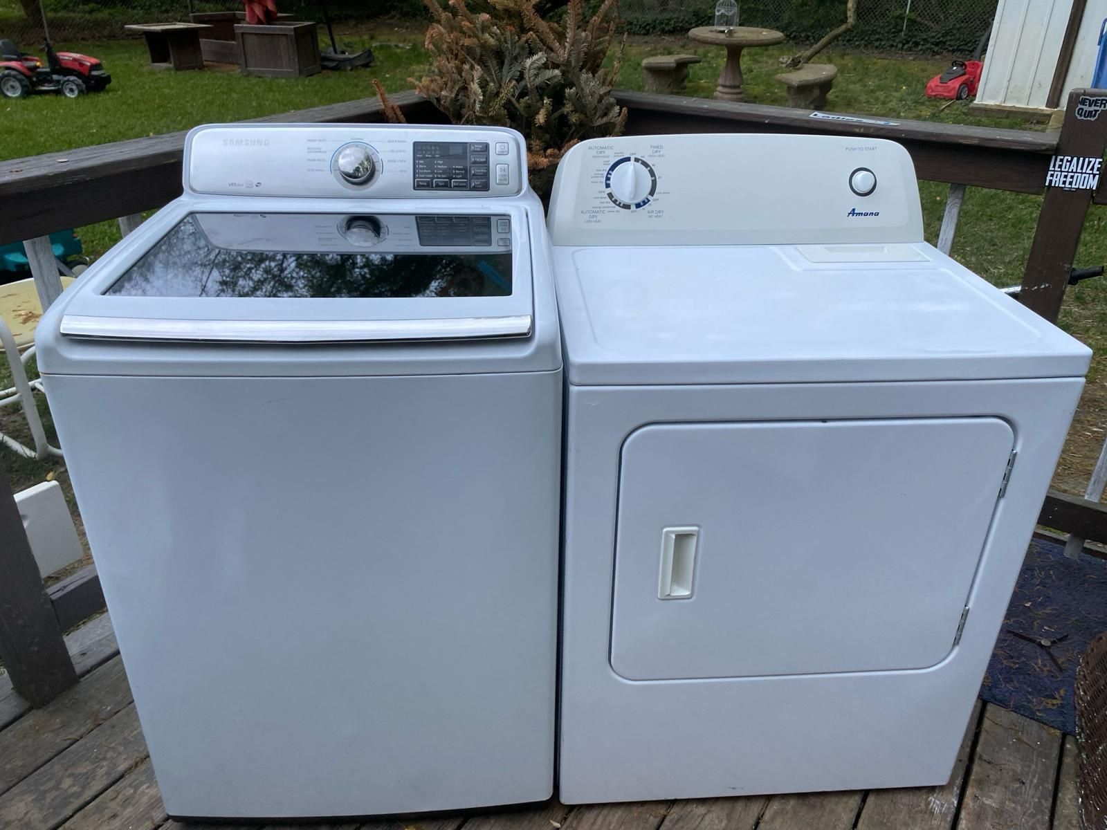 Samsung Washer And Amana Dryer 