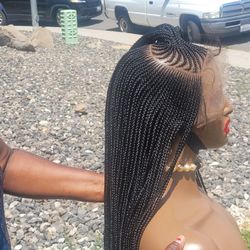 Hand Braided Wig 