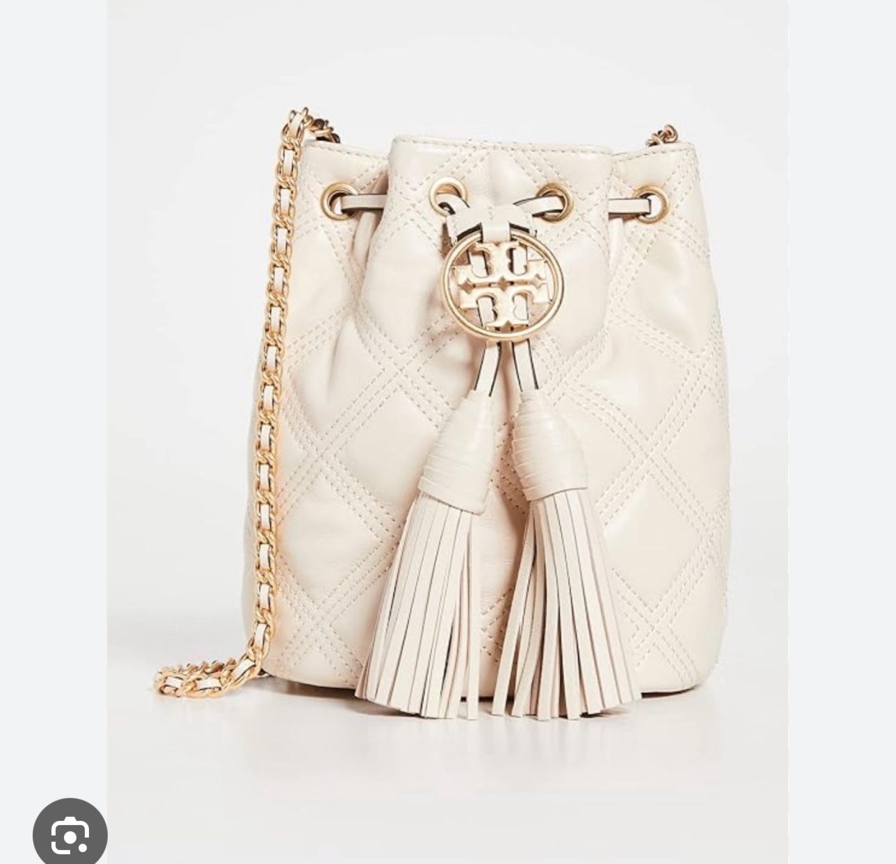 New Tori Burch Fleming Mini Bucket Bag
