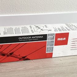 RCA OUTDOOR HDTV DIGITAL TV ANTENNA UHF VHF FM, NEW!!