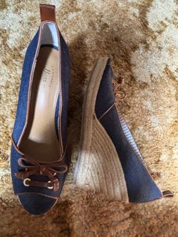 Bass Co. Denim Wedges