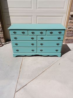 Vintage blue dresser