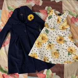 Girls 4t Suit Dress Dress coat Frock Formal Outfit 