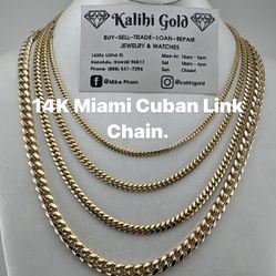 14K Miami Cuban Link Chain. Please read: 96817 it’s a zip code!