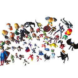 Kids 45 Lot Of Mixed Brand Figures