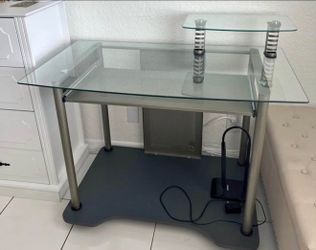 Glass monitor desk - need gone by Saturday !!!!!!