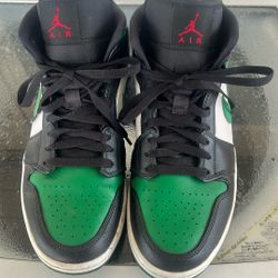 Air Jordans, And The Color Green Black White