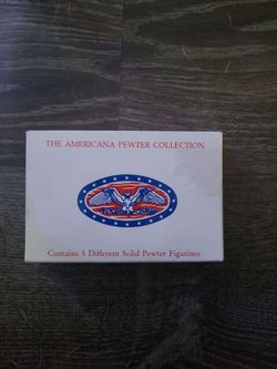American pewter collection box