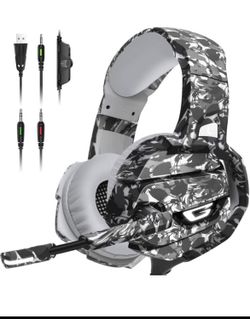 Onikuma K5 Camouflage Over the Ear Gaming Headsets