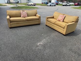 Ethan Allen couch loveseat and chair