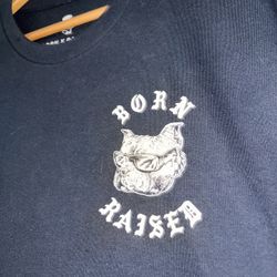 BORN X RAISED TEE XL NAVY NEW 