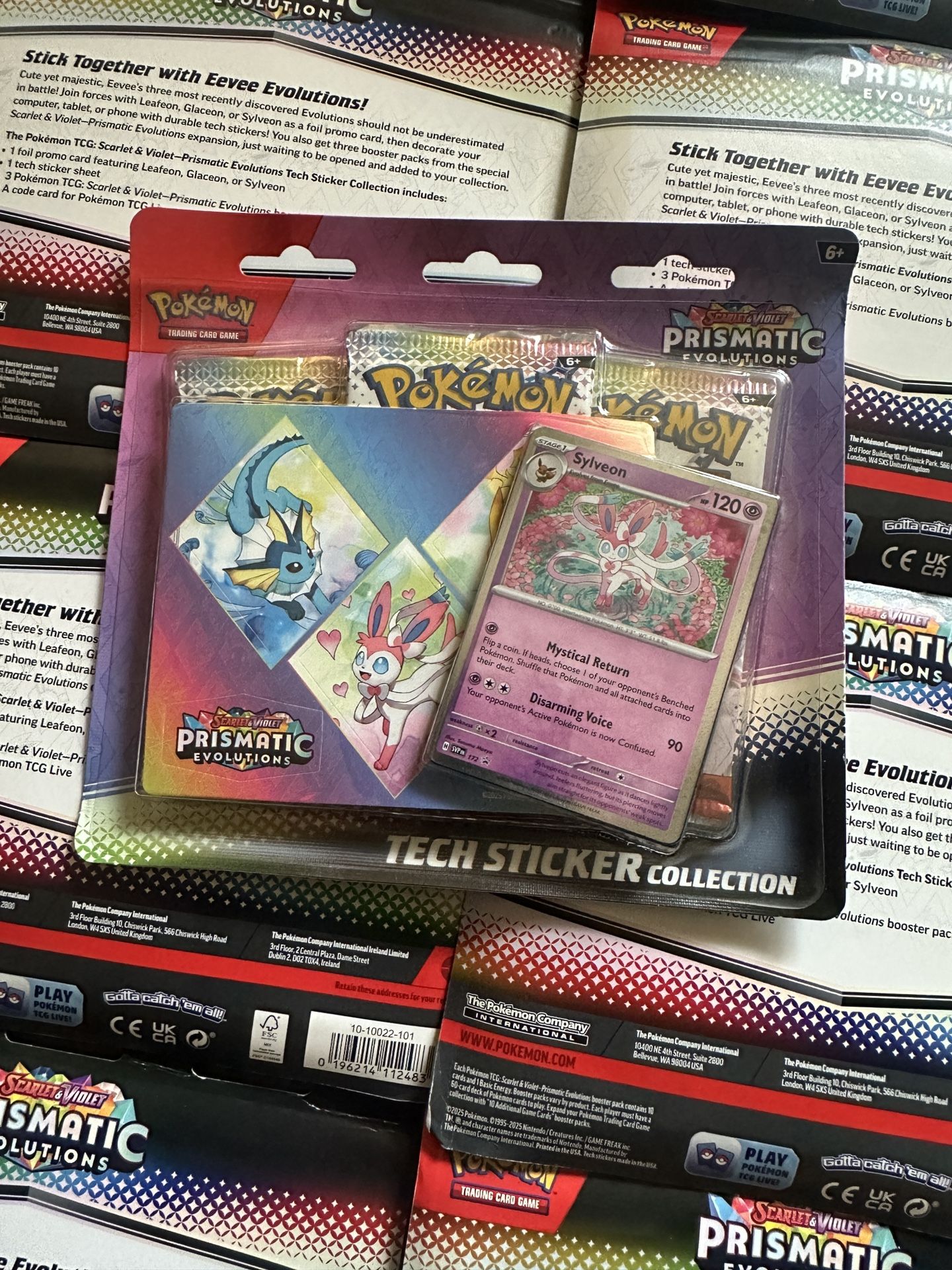 Prismatic Evolutions Tech Sticker Collection (Sylveon)