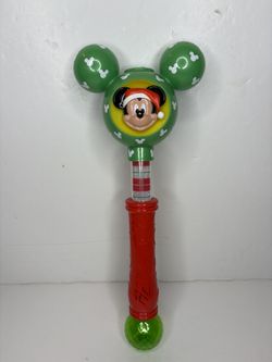 Mickey Mouse Christmas lights/bubble wand