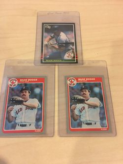 1985 Donruss Fleer Wade Boggs 3 Card Lot