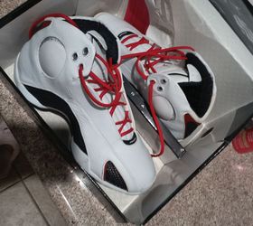 Air Jordan High-Top Sneakers White Red Navy