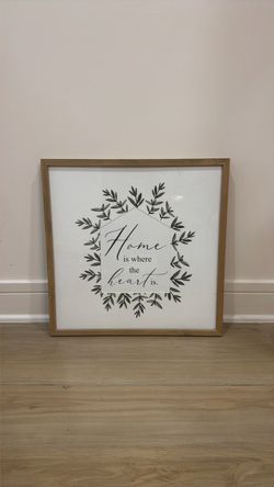 Framed Home Is Where The Heart Is Wall Art