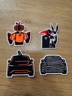 Tesla Limited Edition Iron-on Halloween Patch