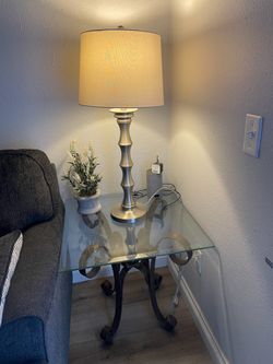 Glass end table