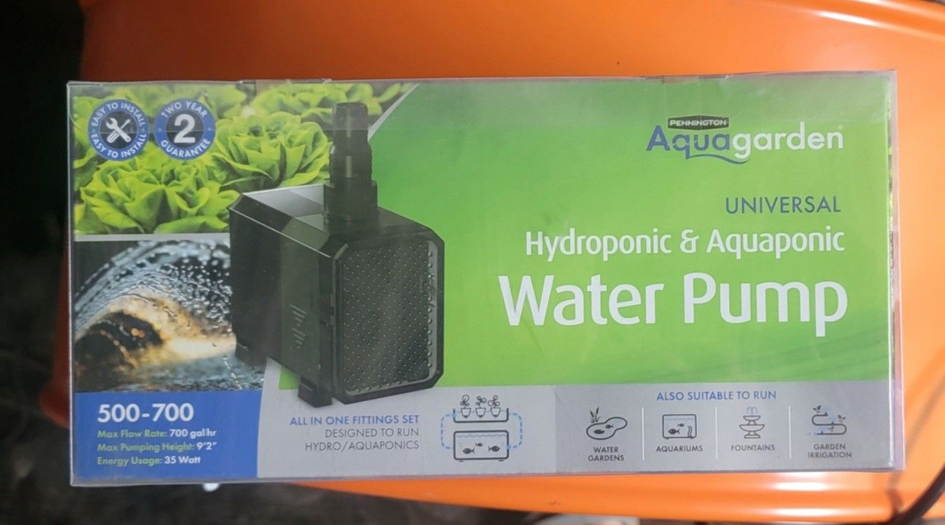 New Water Pump For A Fountain
