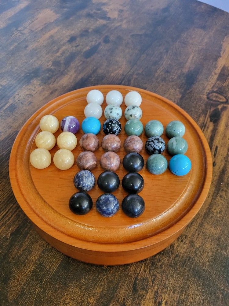 Stones Of The World Solitaire Game Wooden Storage