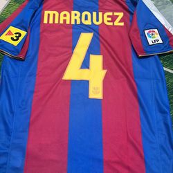Rafa Marquez Barcelona Retro Jersey L XL