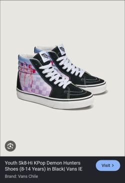 Kids Vans Sk8-Hi
KPop Demon Hunters Black / Purple