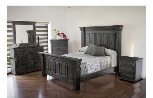 Grey king Bedroom Set