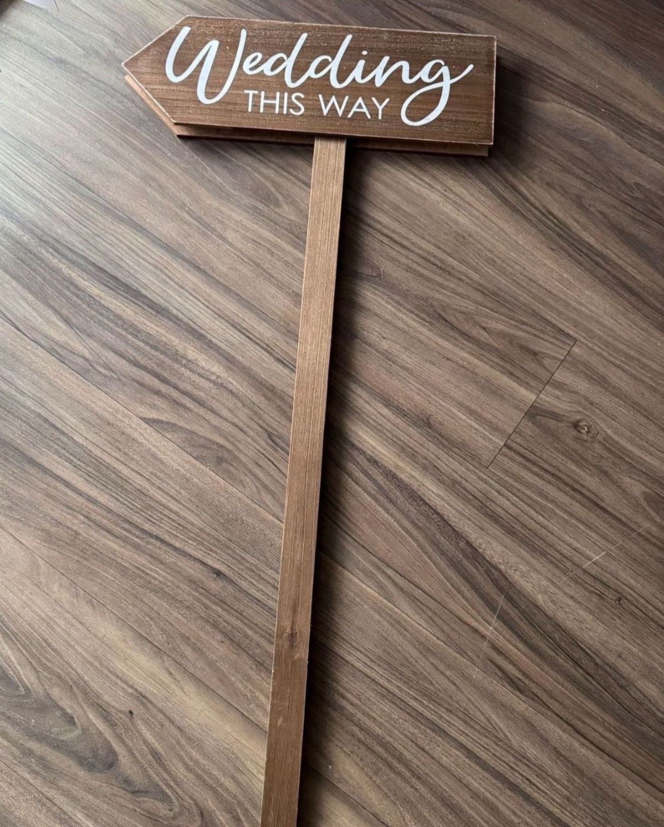 Wedding Sign Stake