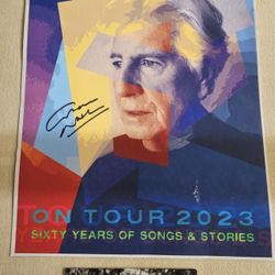 Graham Nash 2023 11”x15” Tour Poster/Print Sixty Years Of Songs & Stories