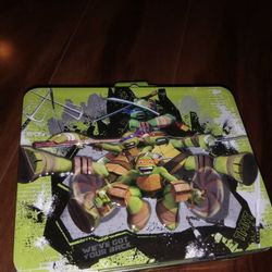 Teenage Mutant Ninja Turtles Square Lunch Box Tin or Stationery  - green - Nice