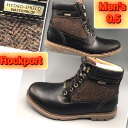 Rockport Brand New Waterproof Comfy Brown Men’s Boots size 9.5