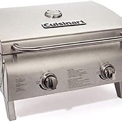 Cuisinart Two Burner Tabletop Gas Grill W/Propane