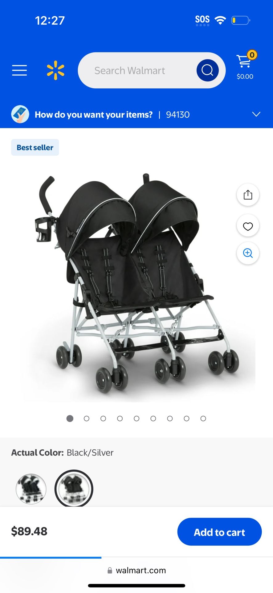 Jeep Double Stroller