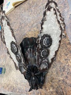 Handmade Moth Detailed Art Piece 
