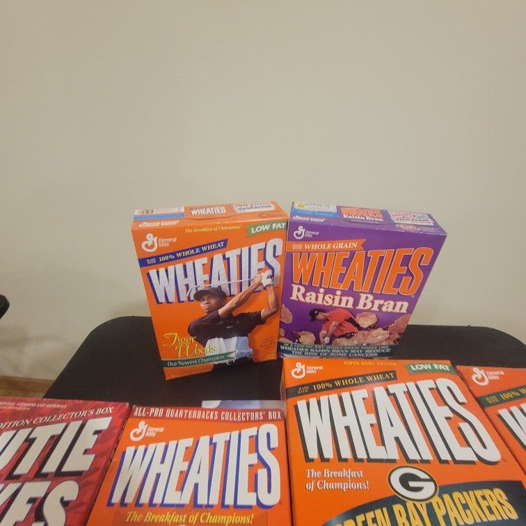 Green Bay Packers Tiger Woods Wheaties Boxes