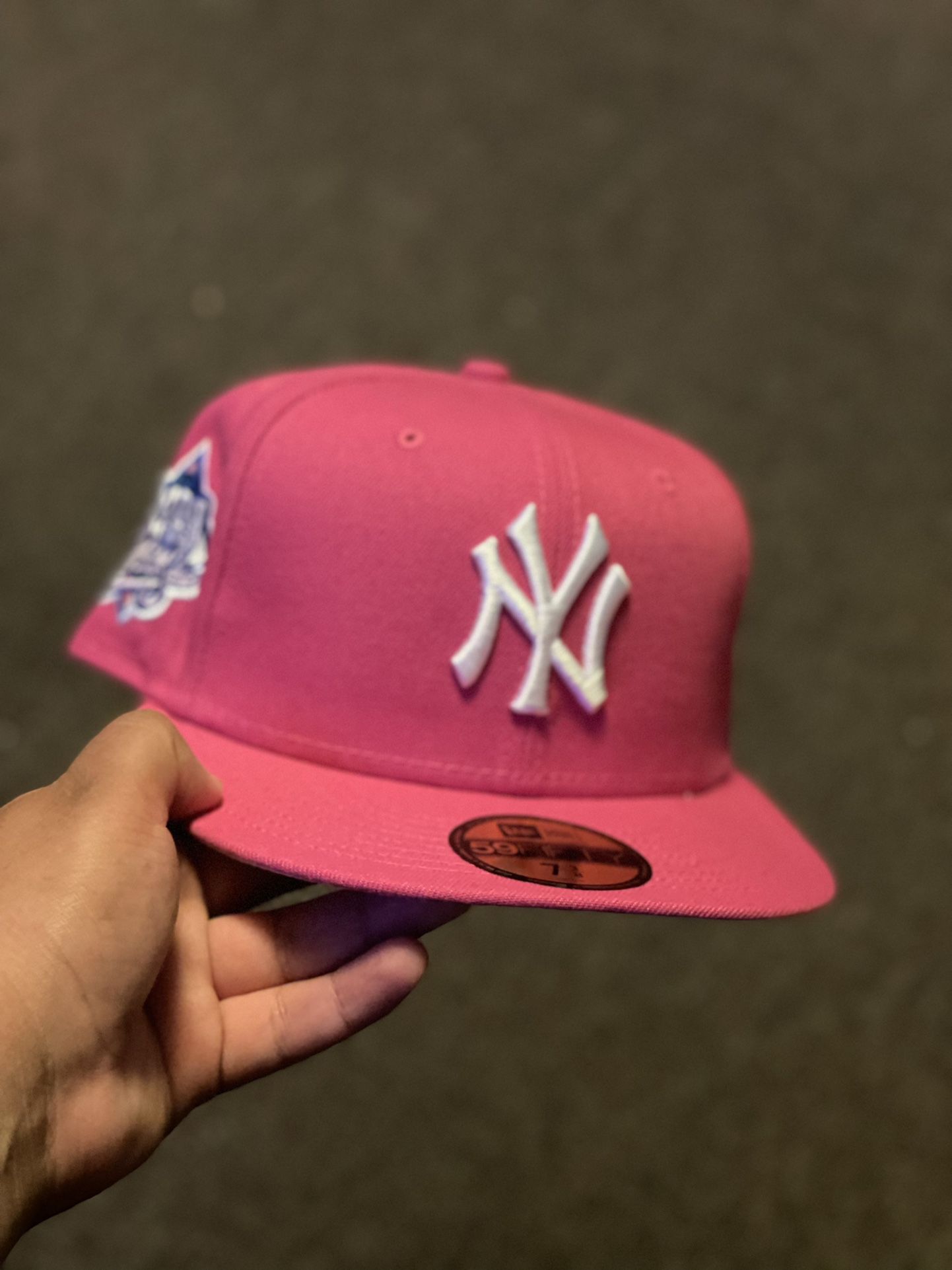 New Era Hat New York Pink Size 73/8