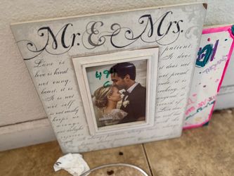 Mr & Mrs photo frame