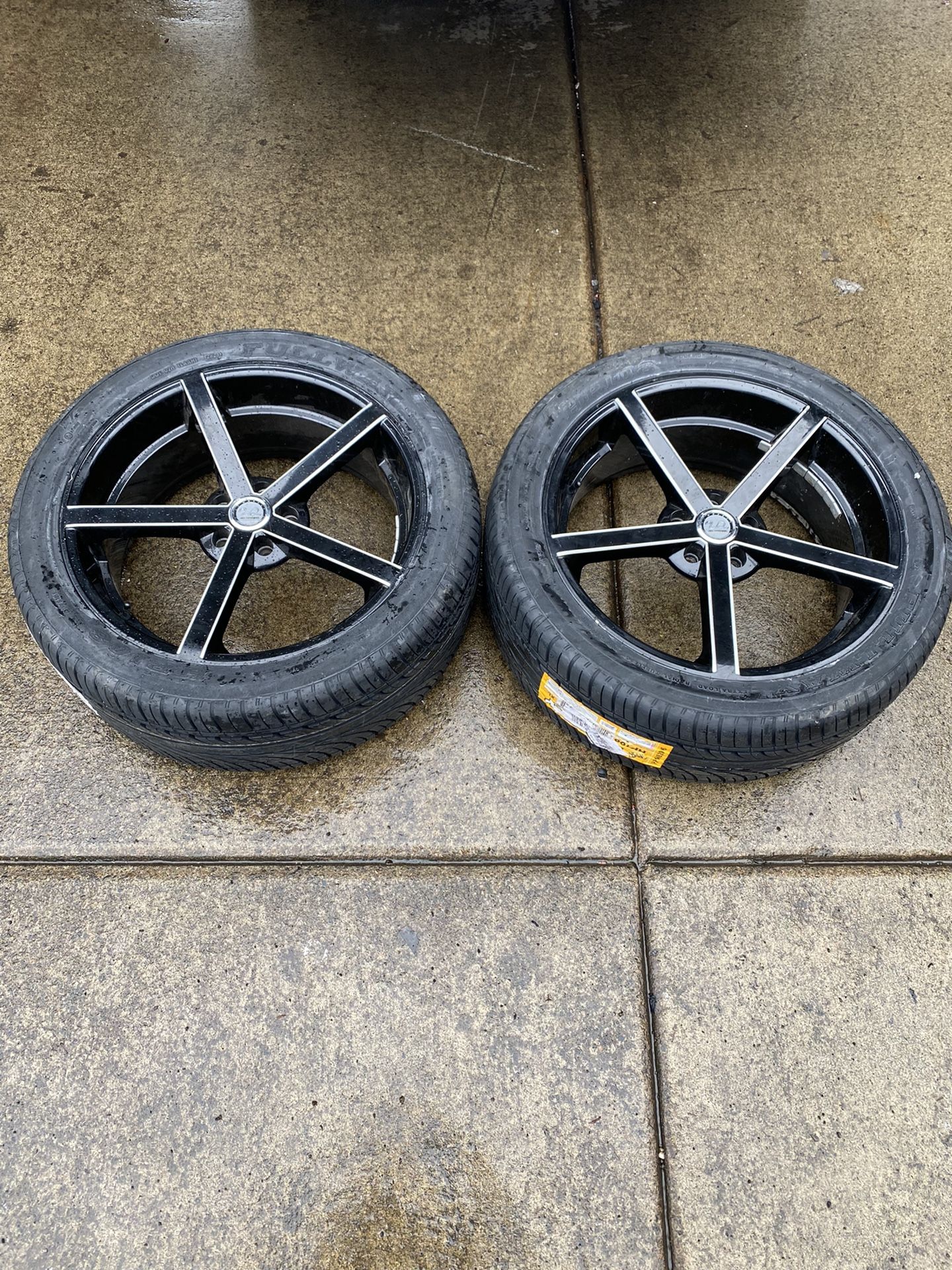Two (2) 20” U2 Wheels & Brand New Tires 5x114.3 & 5x4.5 for Sale in ...