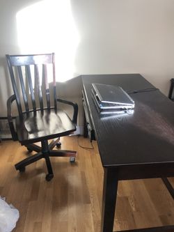 Desk, File Cabinet & Chair