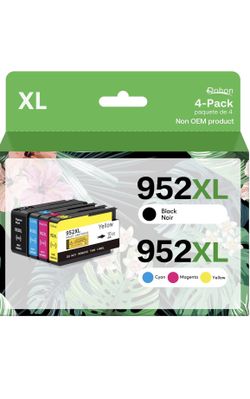 952XL Latest Upgrade Compatible Ink Cartridges Combo Pack
